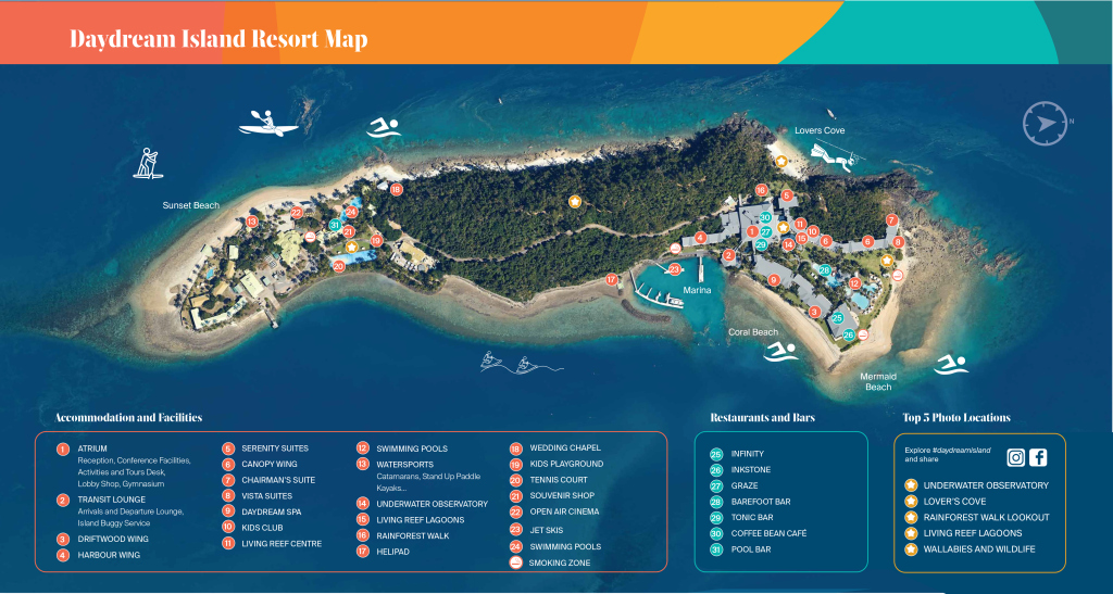 Daydream Island Resort Map [HD]